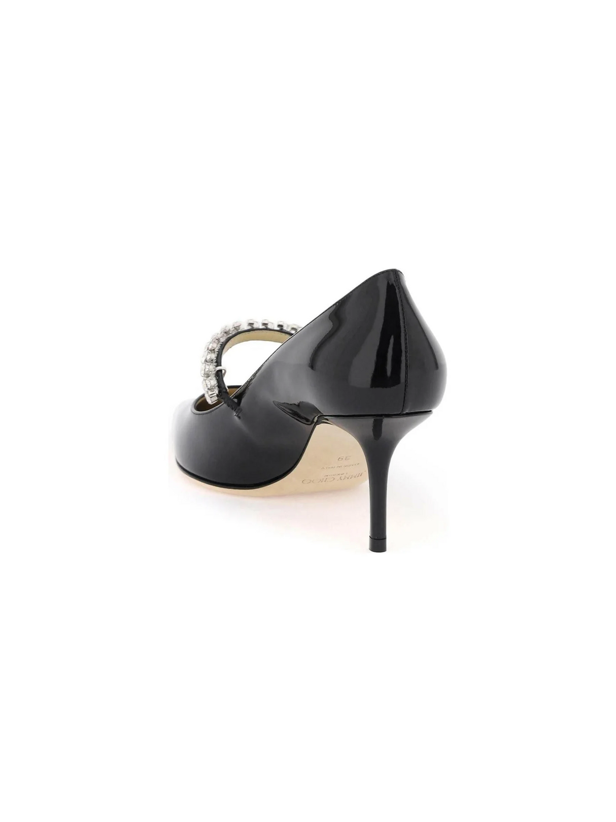 Black Crystal 'Bing 65' Patent Leather Pumps JIMMY CHOO JOHN JULIA.