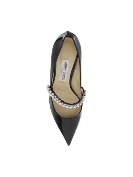 Black Crystal 'Bing 65' Patent Leather Pumps JIMMY CHOO JOHN JULIA.