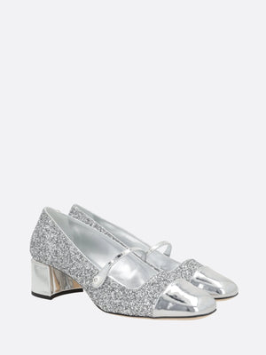 Elisa Glitter Mary-jane Pumps-JIMMY CHOO-JOHN JULIA