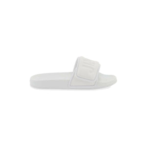 White Fitz Pool Slides JIMMY CHOO JOHN JULIA.