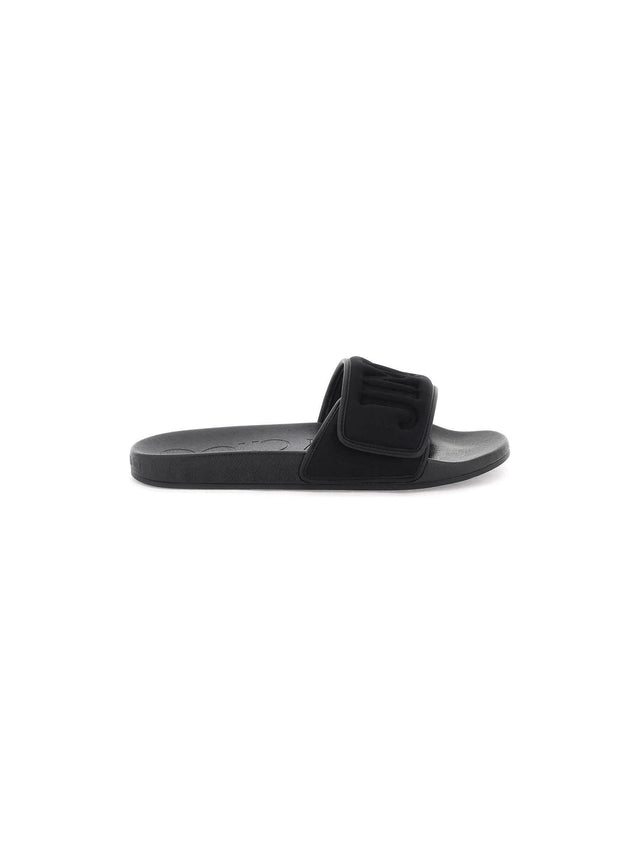 JIMMY CHOO-Fitz Pool Slides-JOHN JULIA