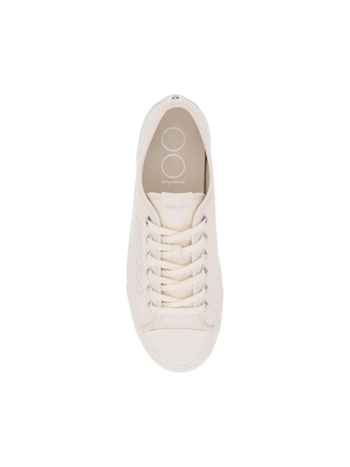 Latte Palma Canvas Low-Top Sneakers JIMMY CHOO JOHN JULIA.