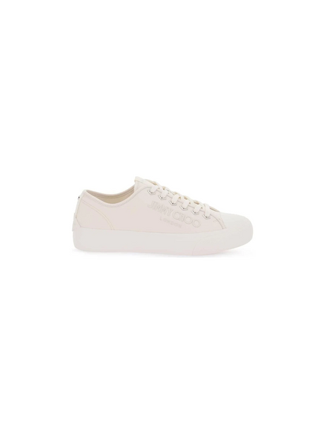 Latte Palma Canvas Low-Top Sneakers JIMMY CHOO JOHN JULIA.