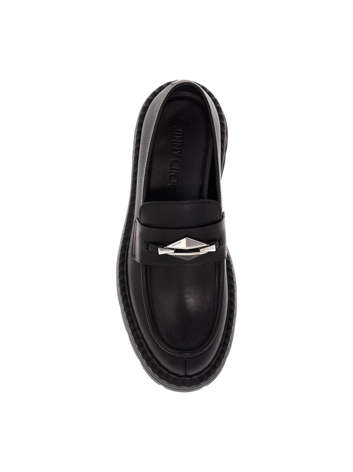 JIMMY CHOO-Leather Marlow Loafers -JOHN JULIA.