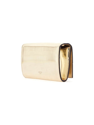 JIMMY CHOO-Metallic Avenue Wallet With Chain -JOHN JULIA.