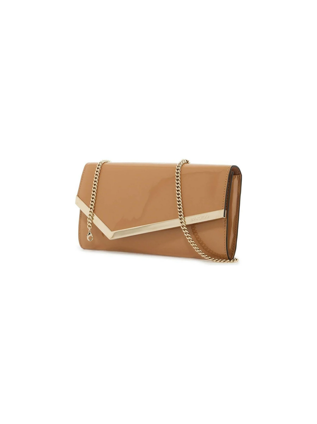 Patent Leather Emmie Clutch Bag.