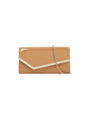 Patent Leather Emmie Clutch Bag.