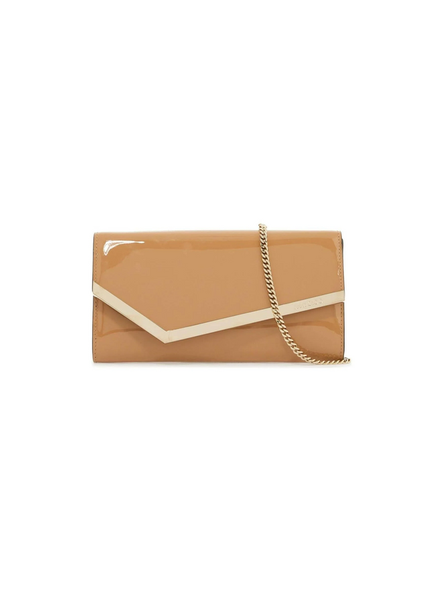 Patent Leather Emmie Clutch Bag.