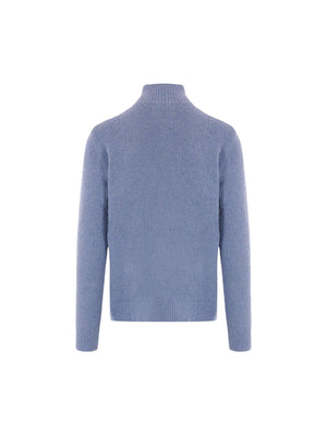 Henley Bouclé Half-zip Sweater-JW ANDERSON-JOHN JULIA