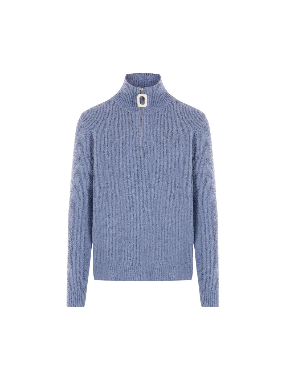 Henley Bouclé Half-zip Sweater-JW ANDERSON-JOHN JULIA