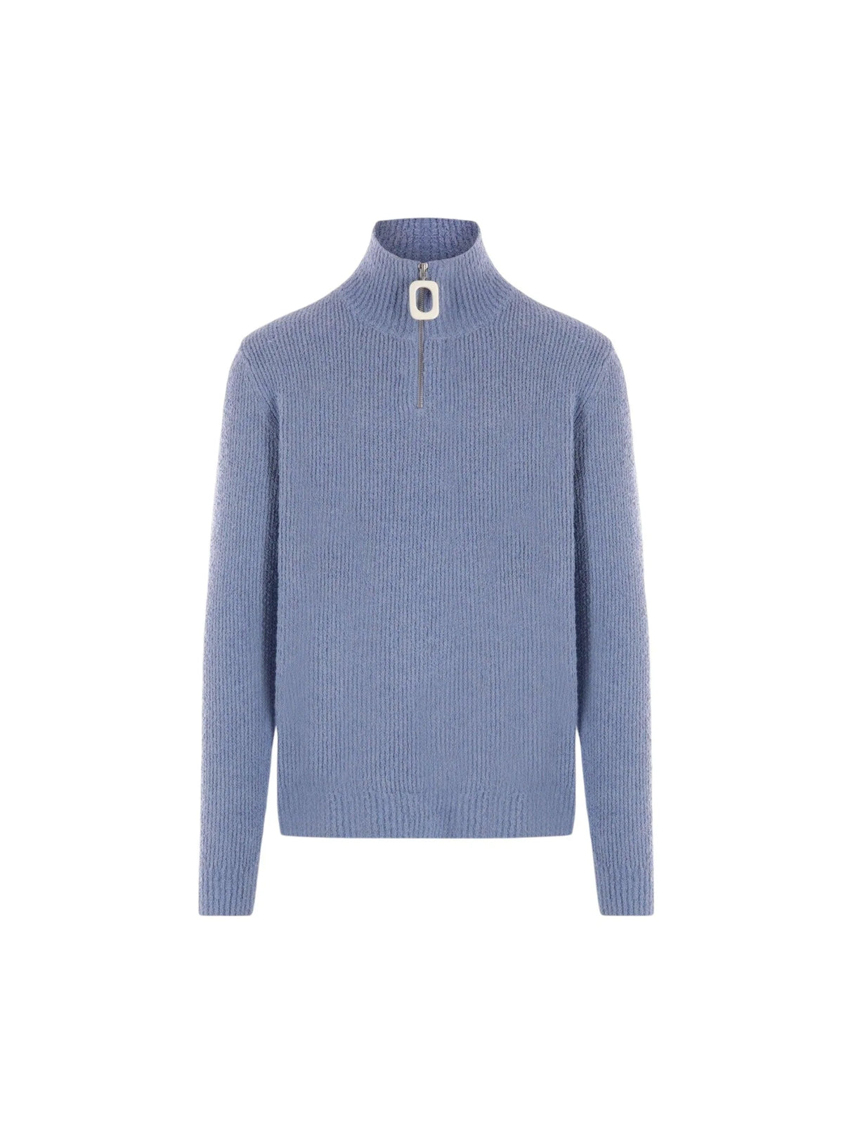 Henley Bouclé Half-zip Sweater-JW ANDERSON-JOHN JULIA