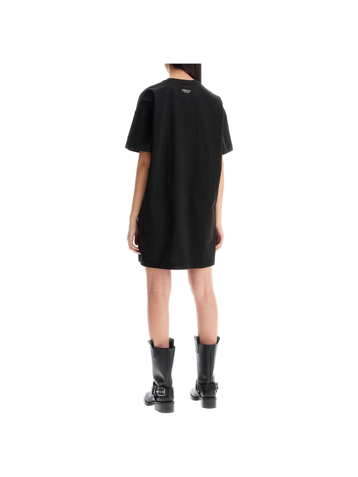 Boke Flower Cotton T-Shirt Dress