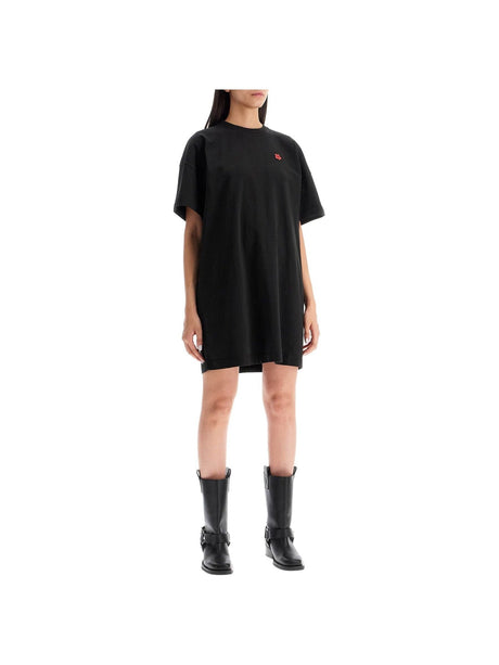 Boke Flower Cotton T-Shirt Dress