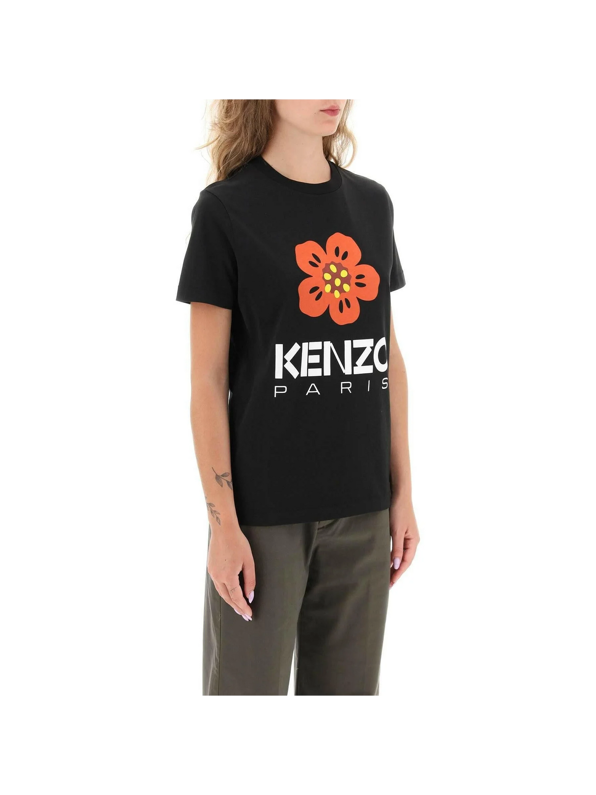 Boke Flower Loose-Fit Cotton T-Shirt.