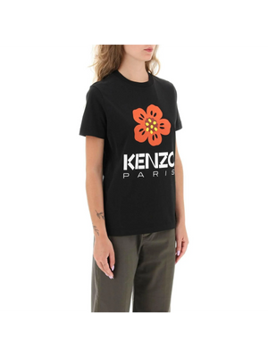 Boke Flower Loose-Fit Cotton T-Shirt.