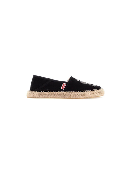 KENZO-Canvas Espadrilles With Logo Embroidery -JOHN JULIA.