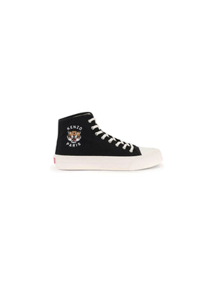 KENZO-Canvas High-Top Sneakers-JOHN JULIA