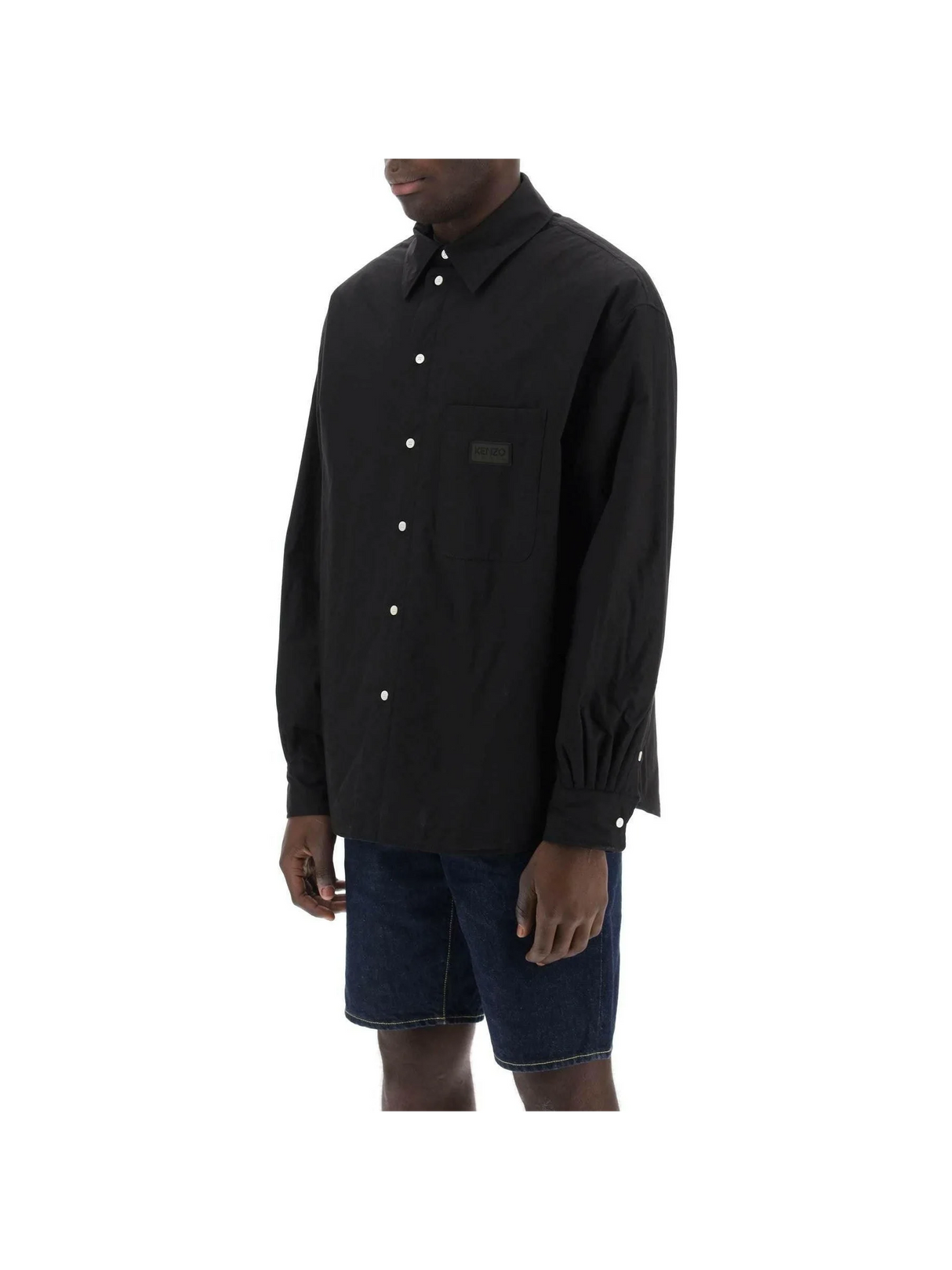 Cotton Canvas Overshirt KENZO JOHN JULIA.