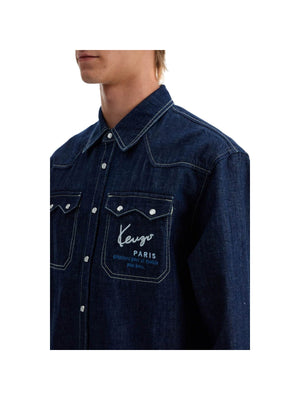 Denim Western Shirt For Men