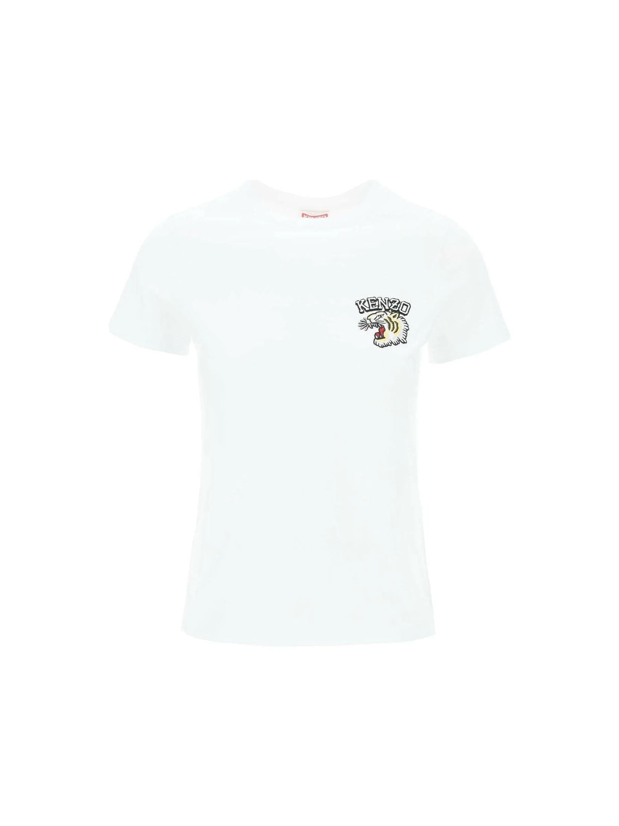 Embroidered Tiger Varsity Cotton T-Shirt.