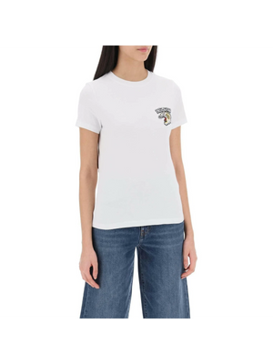 White Embroidered Tiger Varsity Cotton T-Shirt KENZO JOHN JULIA.