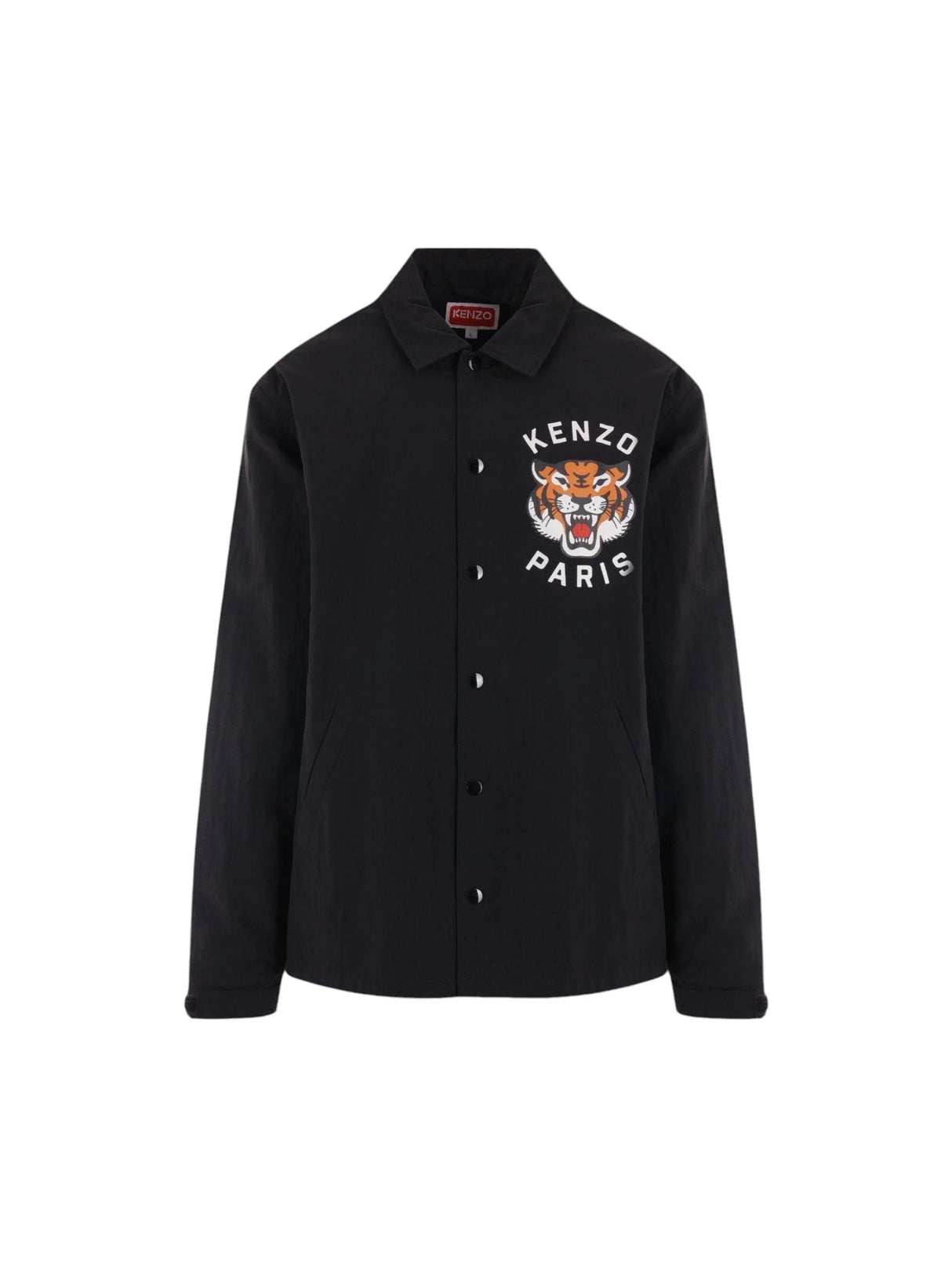 Lucky Tiger Logo Printed Nylon Padded Jacket-KENZO-JOHN JULIA