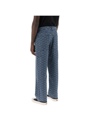 Monkey Workwear Jeans With Seigaiha Print KENZO JOHN JULIA.