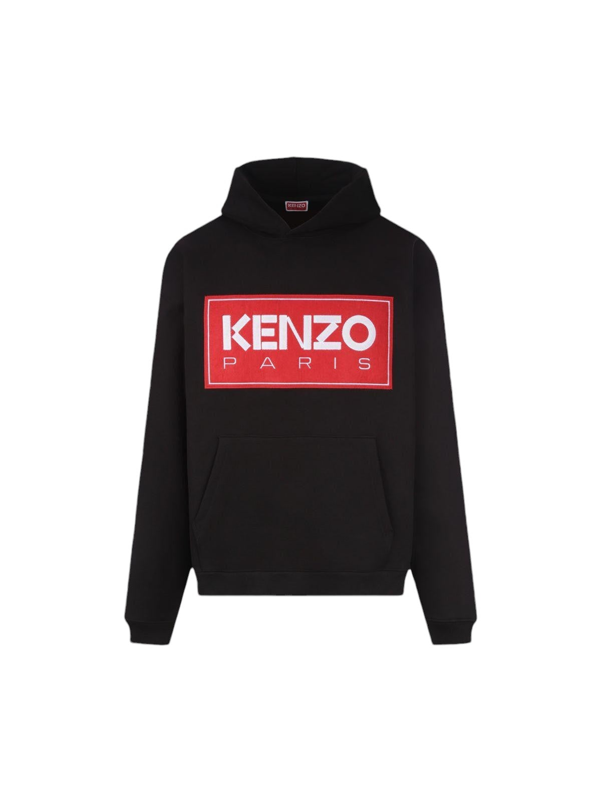 KENZO-Kenzo Paris Cotton Jersey Hoodie-JOHN JULIA