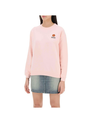 Pink Embroidered Boke Flower Cotton Crew Neck Sweatshirt KENZO JOHN JULIA.