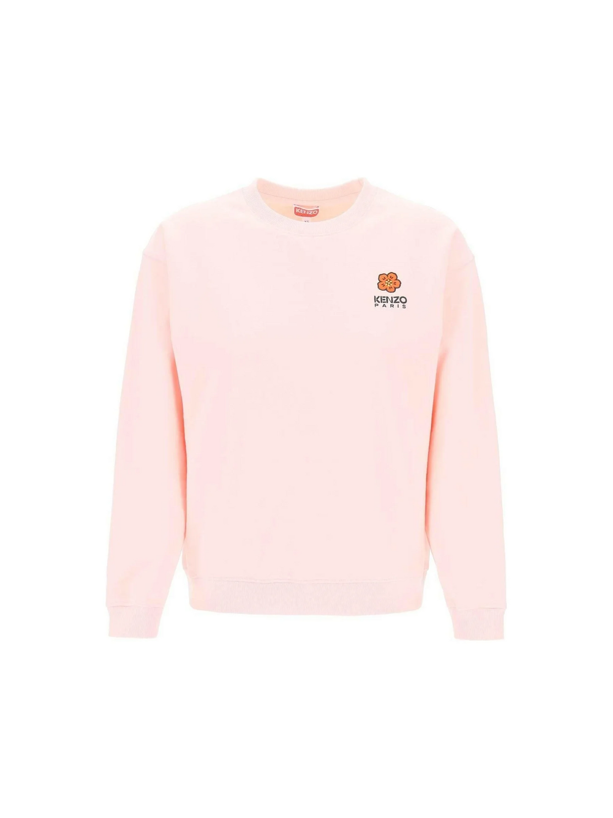 Pink Embroidered Boke Flower Cotton Crew Neck Sweatshirt KENZO JOHN JULIA.