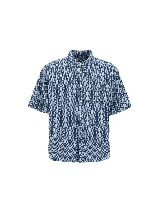 Seigaiha Short Sleeved Denim Shirt KENZO JOHN JULIA.