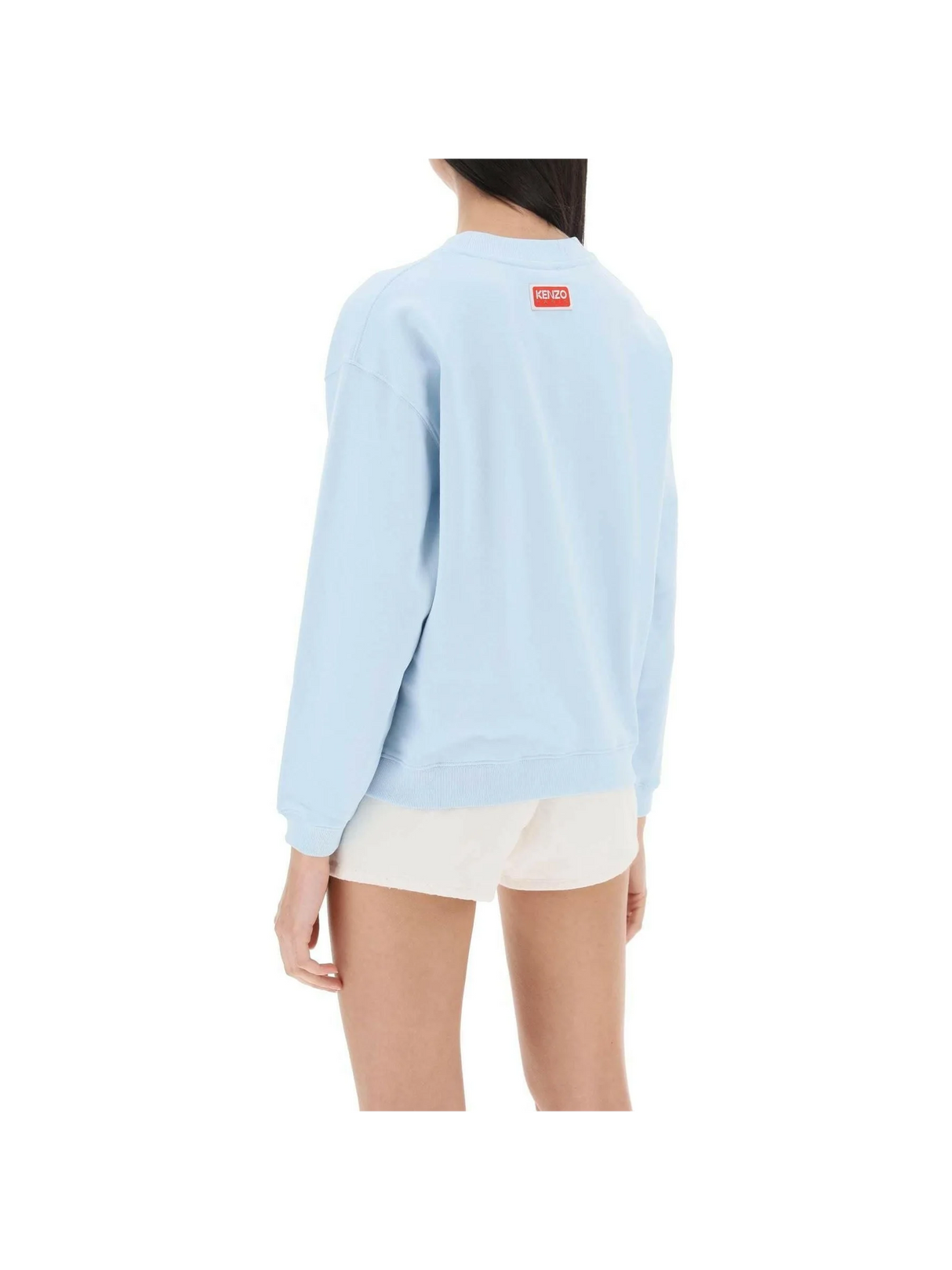 Blue Tiger Varsity Cotton Crew Neck Sweatshirt KENZO JOHN JULIA.