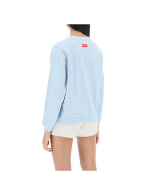 Blue Tiger Varsity Cotton Crew Neck Sweatshirt KENZO JOHN JULIA.