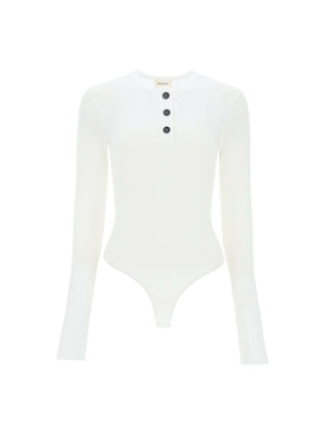 Janelle Ribbed Bodysuit KHAITE JOHN JULIA.