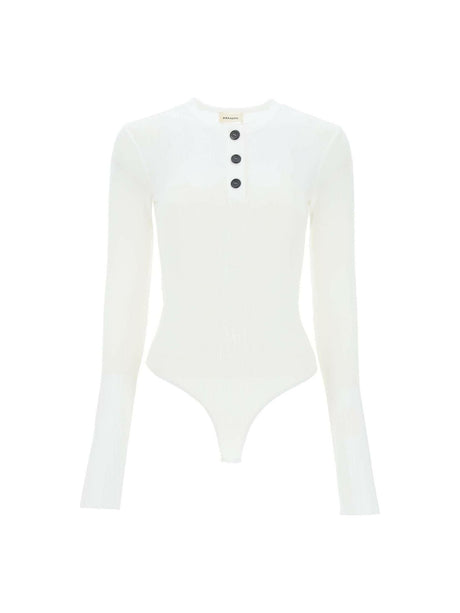 Janelle Ribbed Bodysuit KHAITE JOHN JULIA.