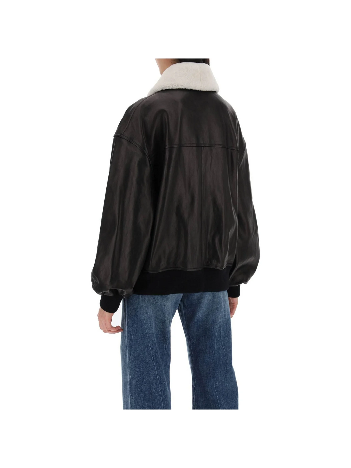 KHAITE-Leather Shellar Jacket -JOHN JULIA.