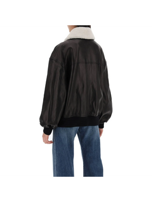 KHAITE-Leather Shellar Jacket -JOHN JULIA.