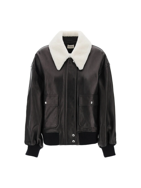 KHAITE-Leather Shellar Jacket -JOHN JULIA.