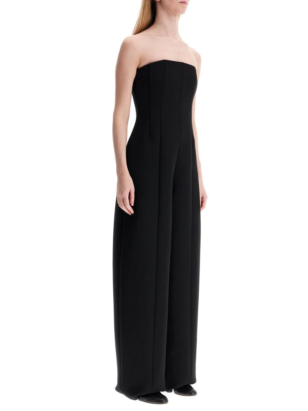 Lennex Strapless Wide-Leg Jumpsuit-Khaite-JOHN JULIA