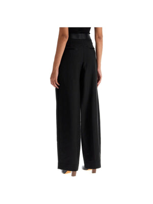 Marine Pleated Pants With