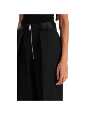 Marine Pleated Pants With