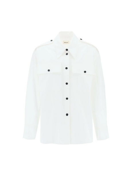 White Missa Cotton Poplin Shirt KHAITE JOHN JULIA.