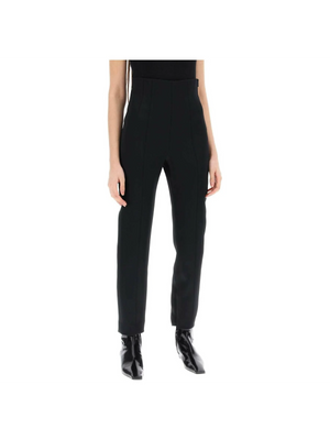 Black Satin High-Waisted Lenn Pants KHAITE JOHN JULIA.