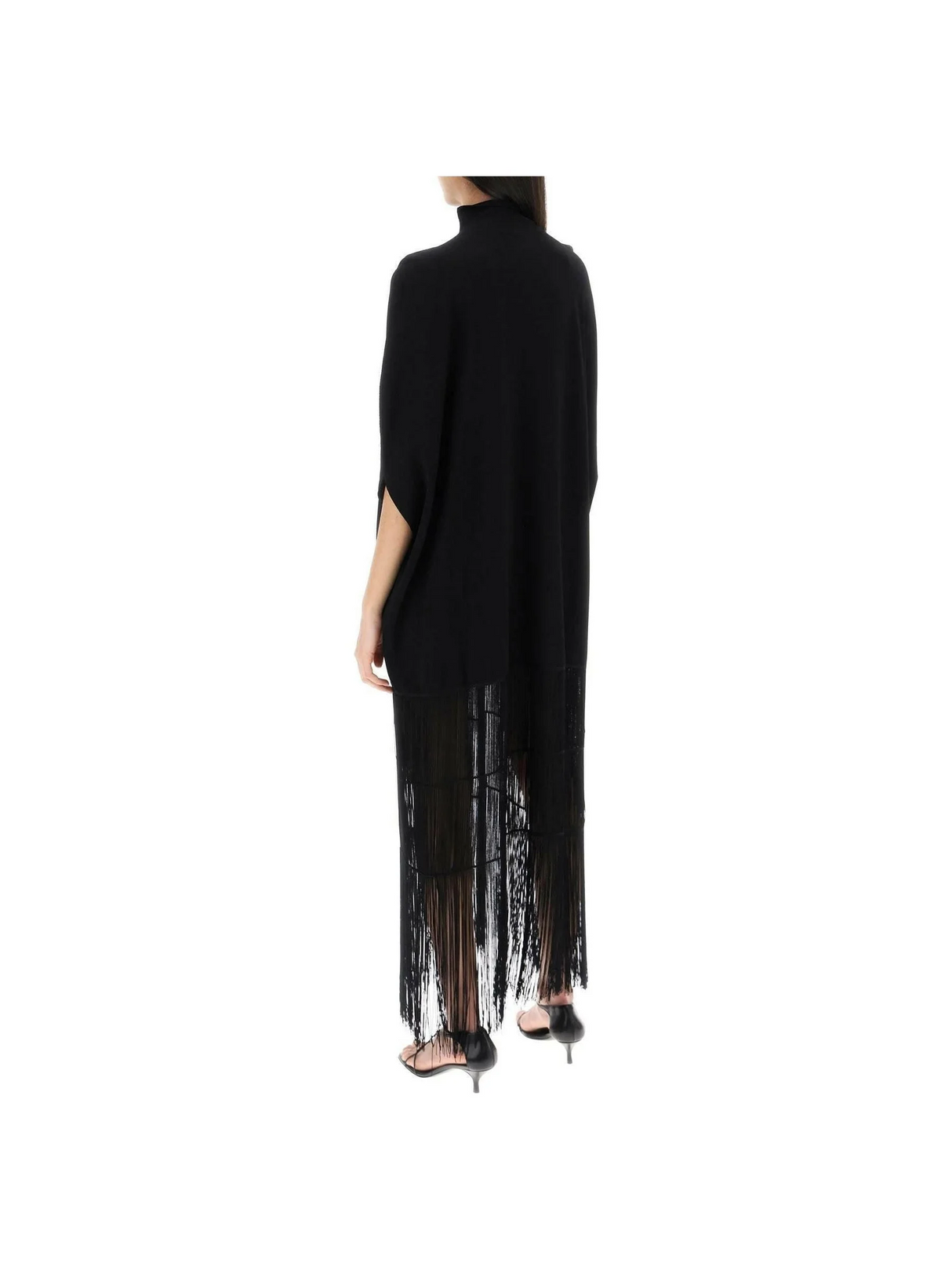 Black Stretch Viscose Knit Olsen Dress KHAITE JOHN JULIA.