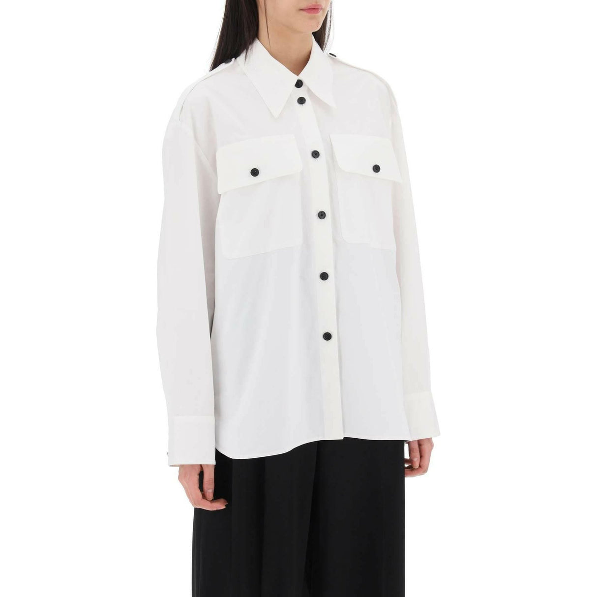 White Missa Cotton Poplin Shirt KHAITE JOHN JULIA.