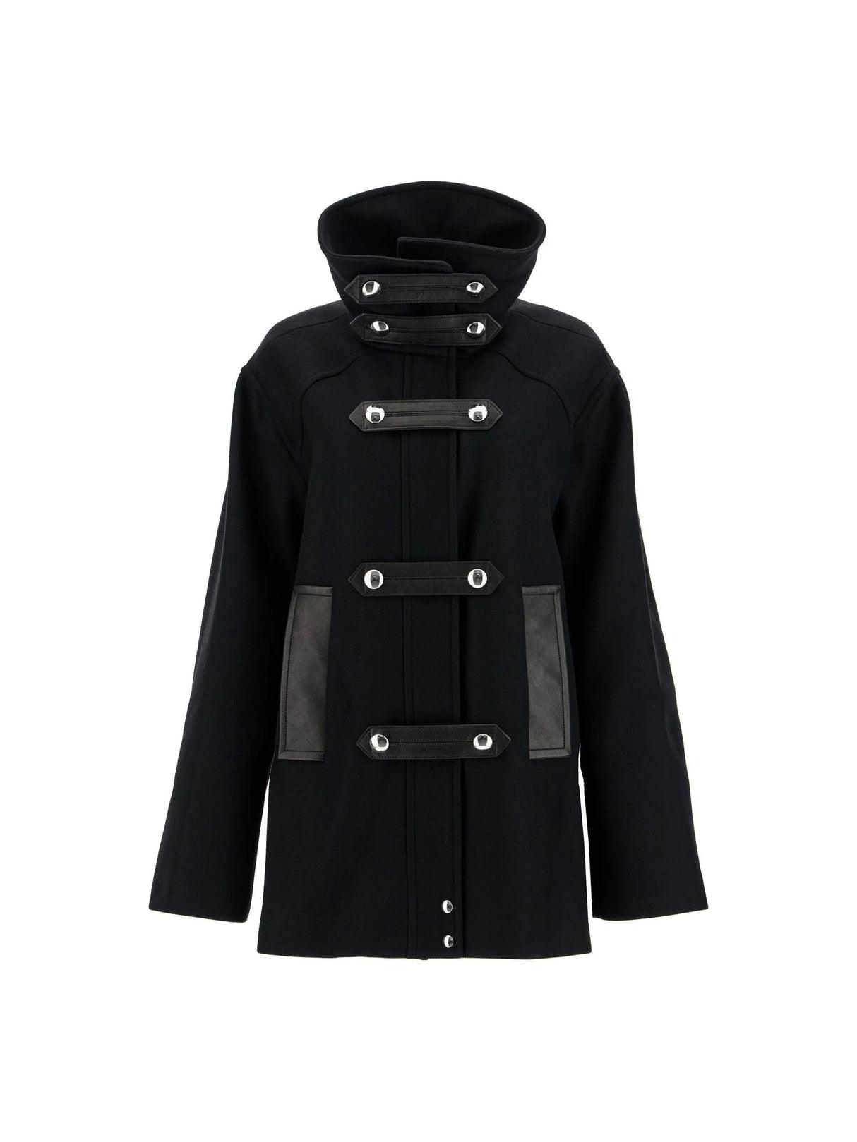 Wool And Leather Melbo Coat