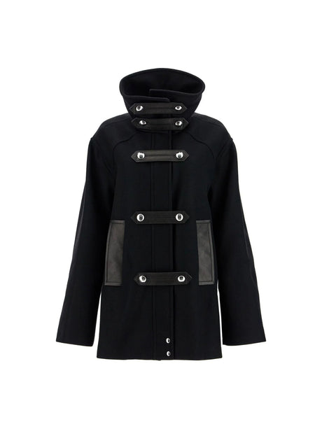 Wool And Leather Melbo Coat