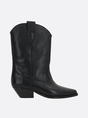 Duerto Smooth Leather Western Boots-ISABEL MARANT-JOHN JULIA