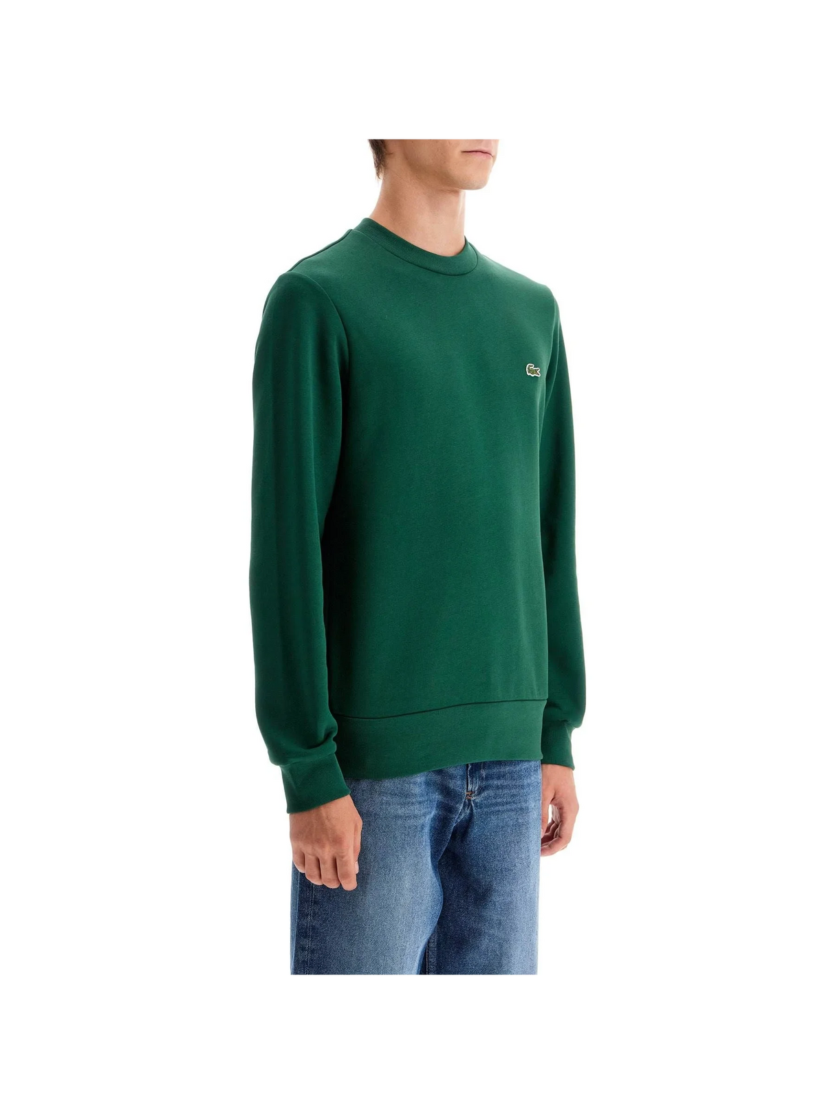 LACOSTE-Classic Fit Crewneck Sweatshirt -JOHN JULIA.