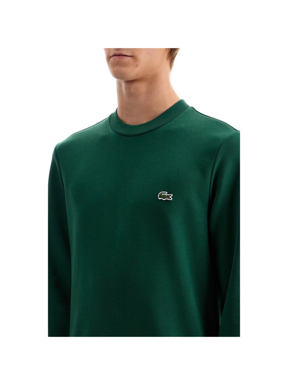 LACOSTE-Classic Fit Crewneck Sweatshirt -JOHN JULIA.